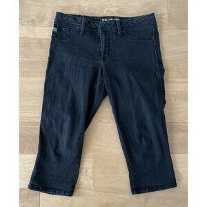 17/21 Exclusive Denim Virtual Stretch Black Capri Jeans Size 8